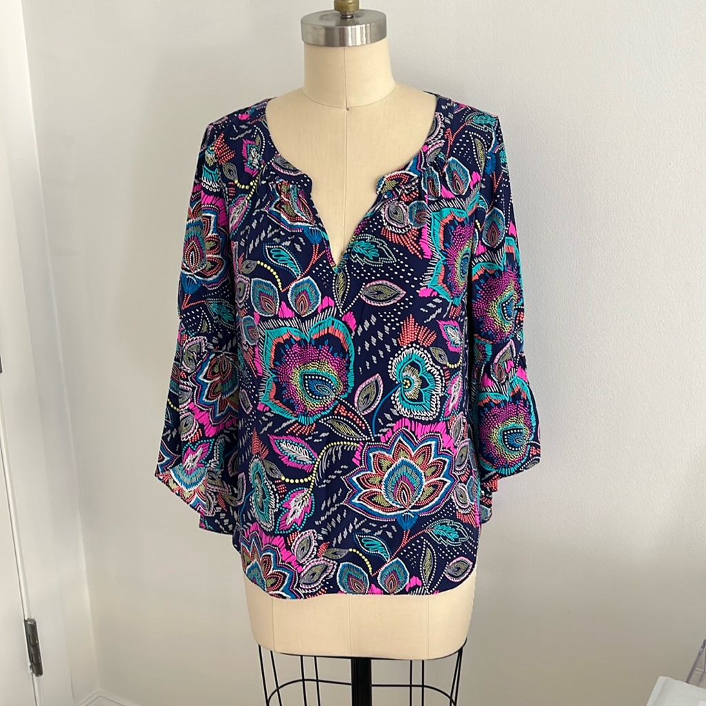 Alice & Trixie Silk Blouse, Size Small